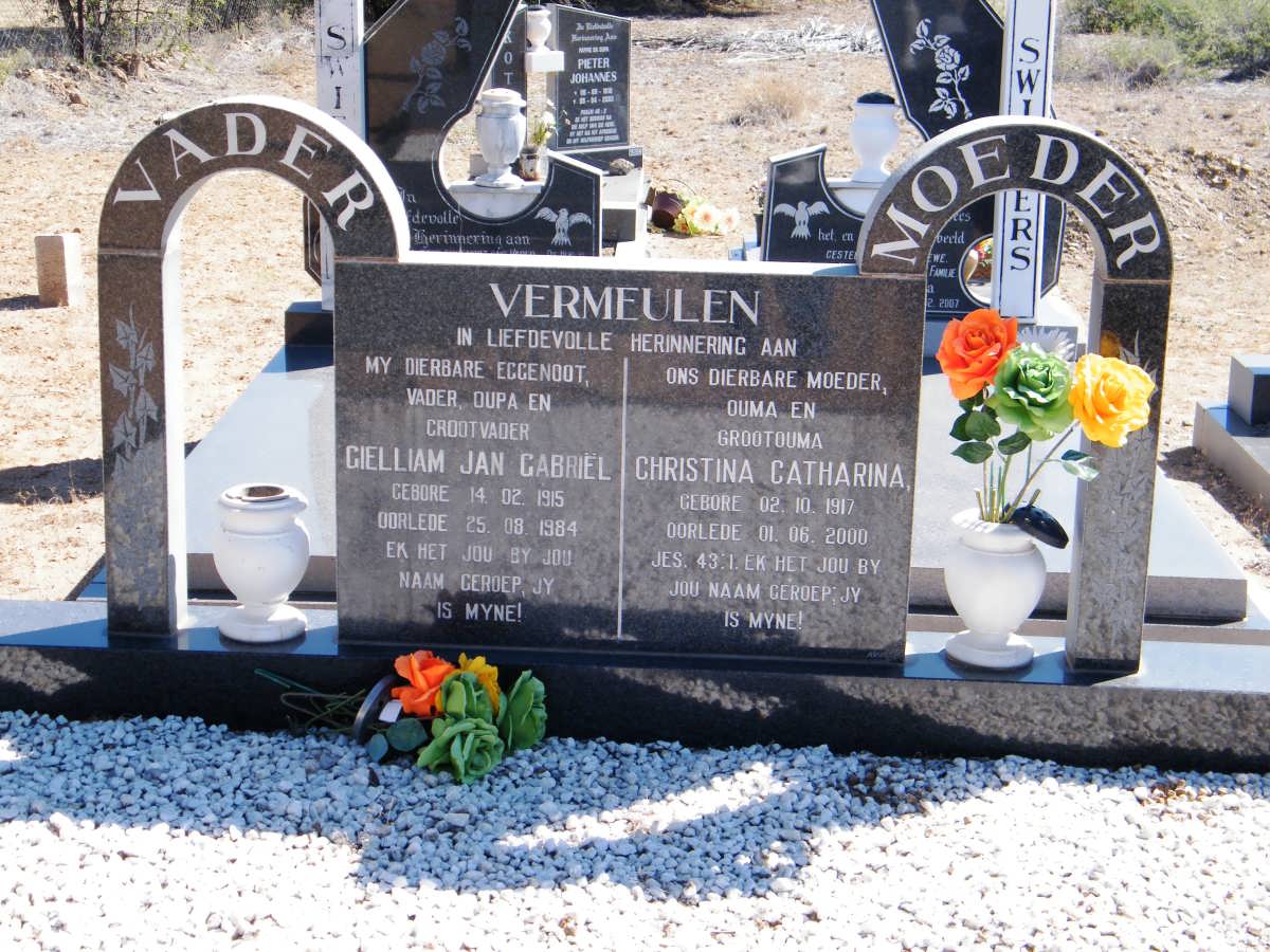 VERMEULEN Gielliam Jan Gabriël 1915-1984 &amp; Christina Catharina 1917-2000