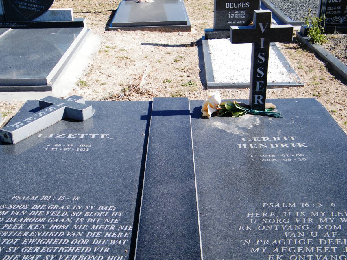 VISSER Gerrit Hendrik 1948-2005 &amp; Lizette 1952-2012