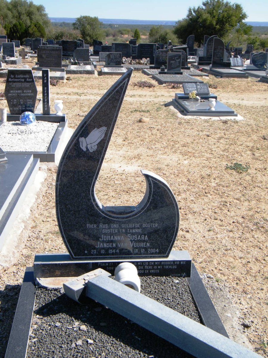 VUUREN Johanna Susara, Jansen van 1944-2004
