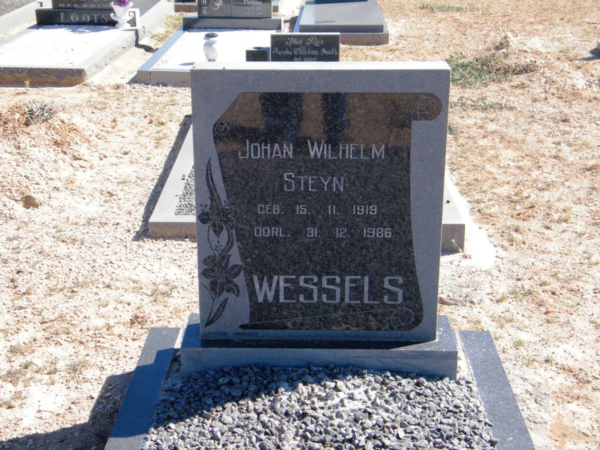 WESSELS Johan Wilhelm Steyn 1919-1986