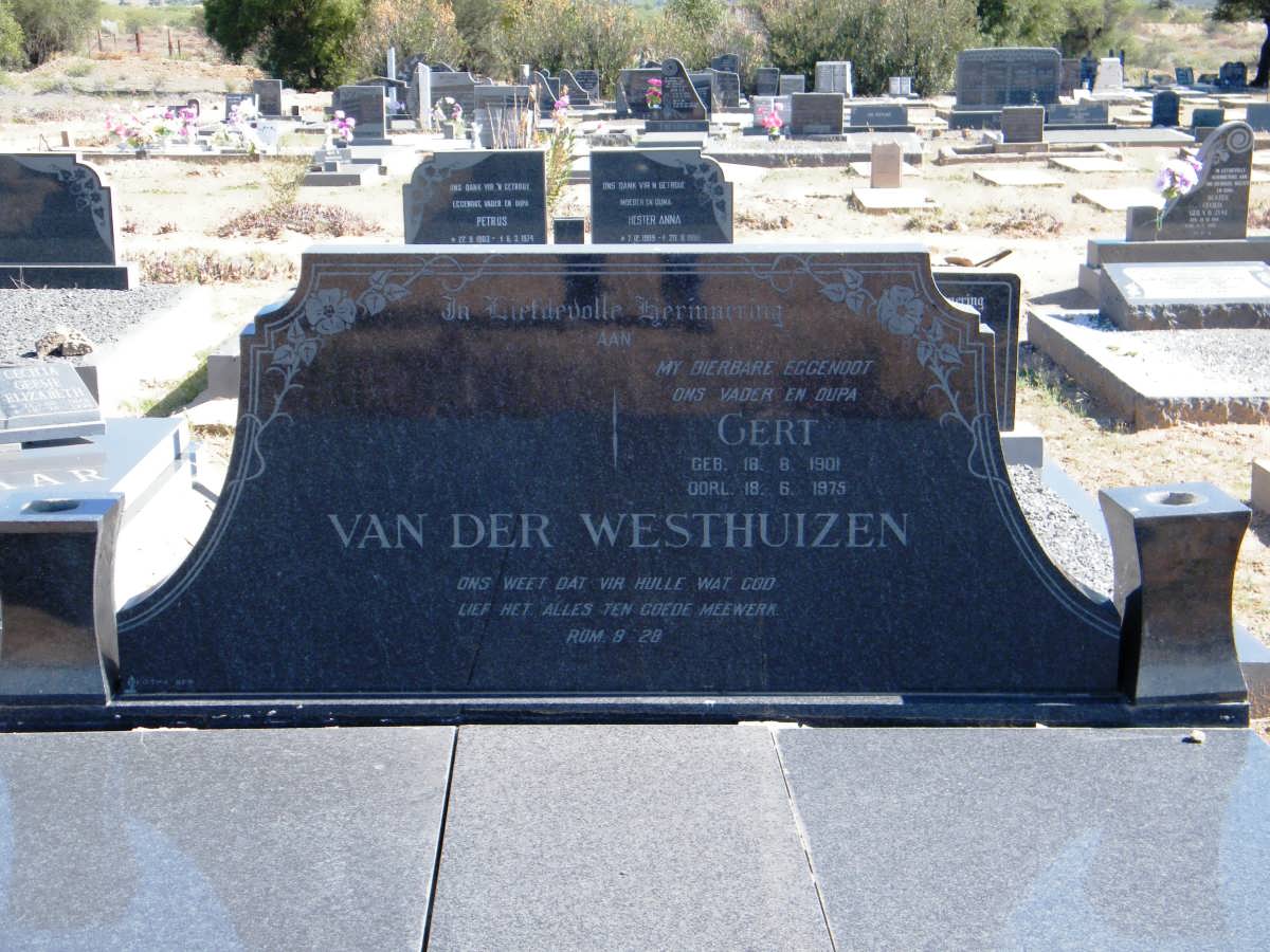 WESTHUIZEN Gert, van der 1901-1975
