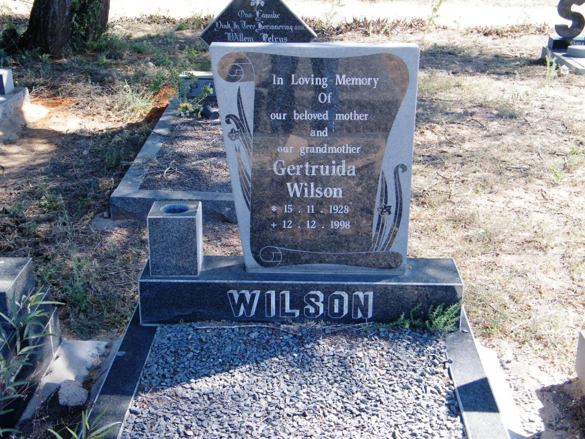WILSON Gertruida 1928-1998