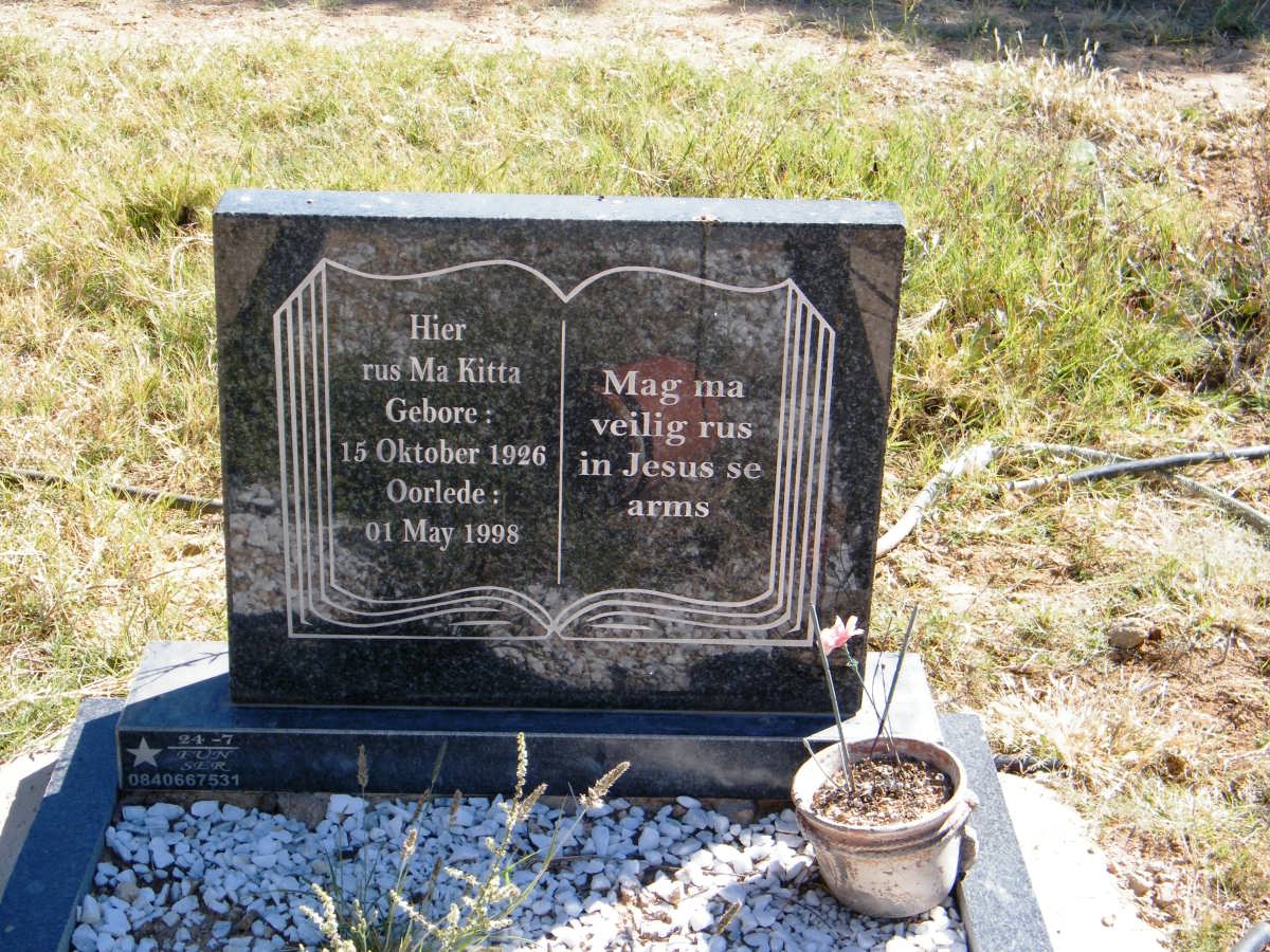 ? Ma Kitta 1926-1998