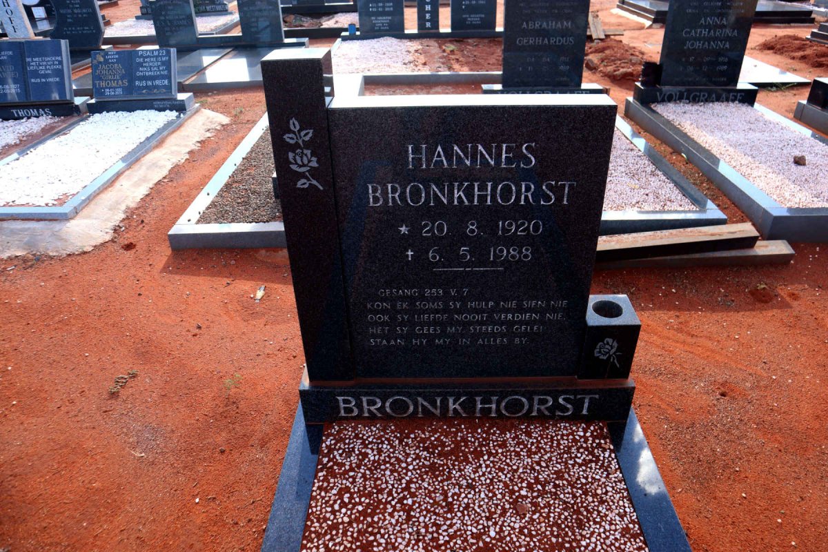 BRONKHORST Hannes 1920-1988