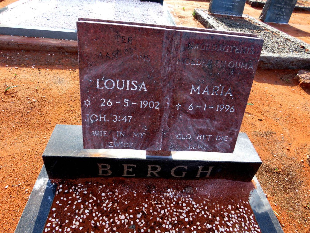 BERGH Louisa Maria 1902-1996