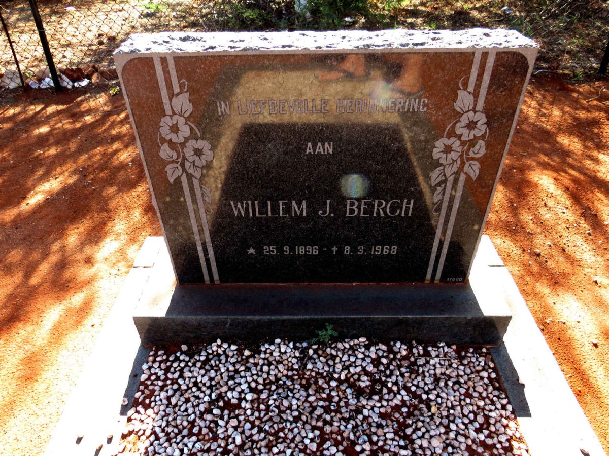 BERGH Willem J. 1896-1968