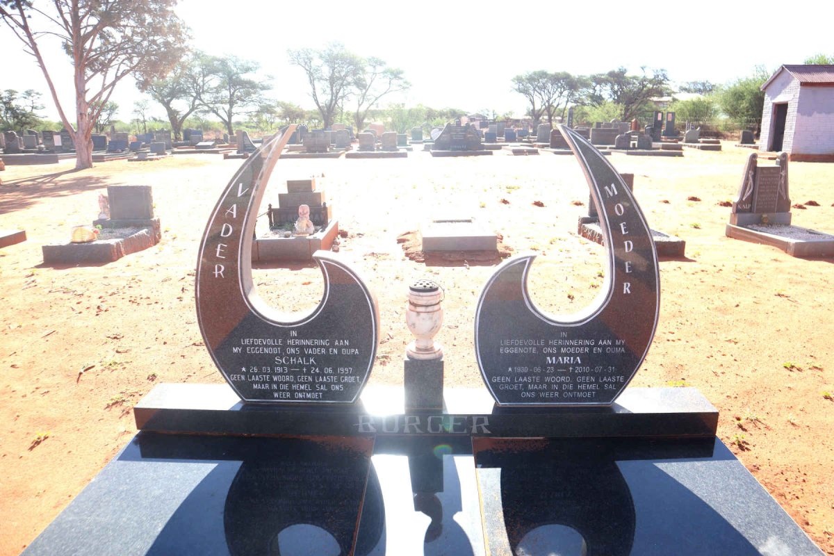 BURGER Schalk 1913-1997 & Maria 1930-2010 