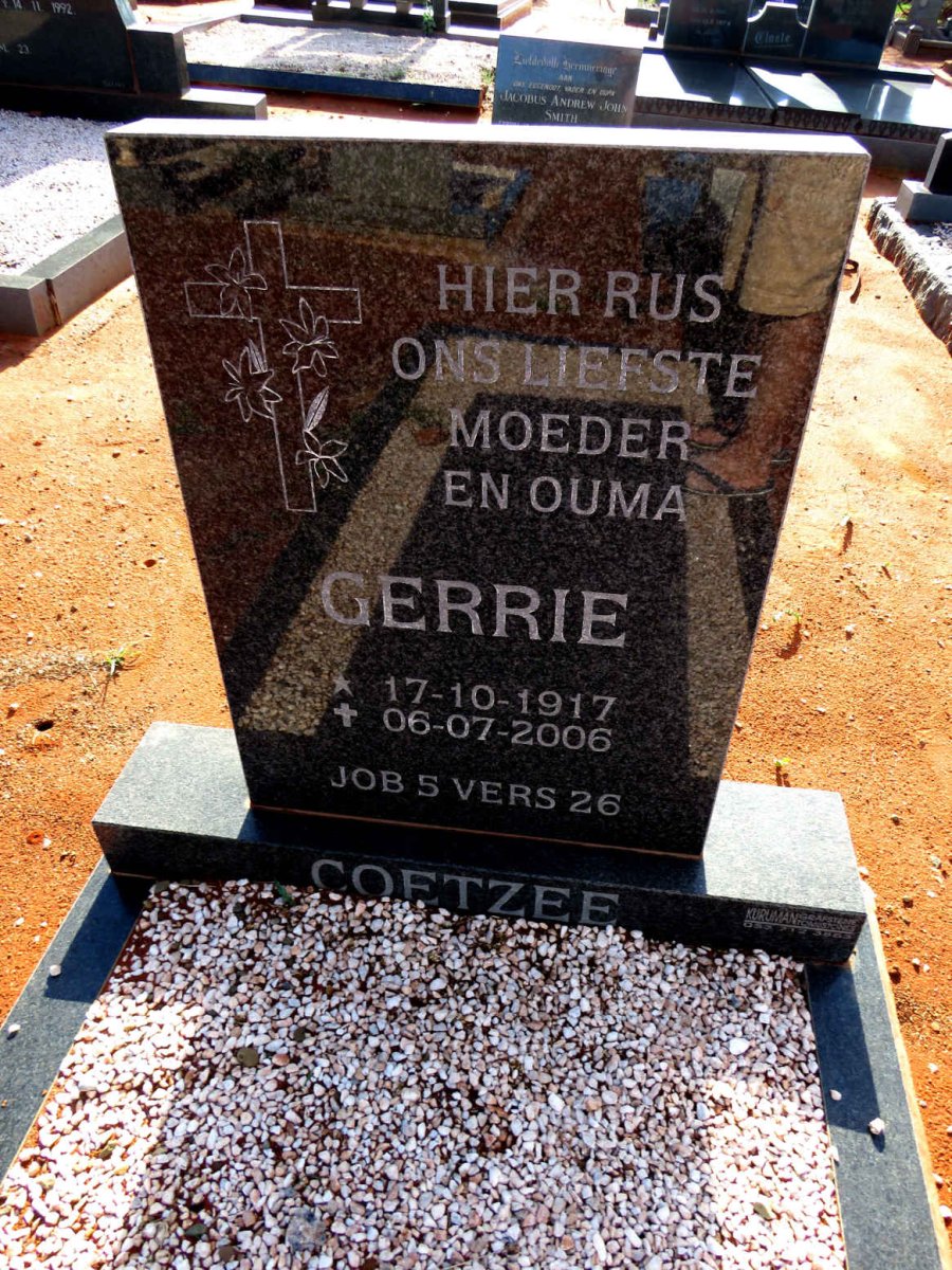COETZEE Gerrie 1917-2006