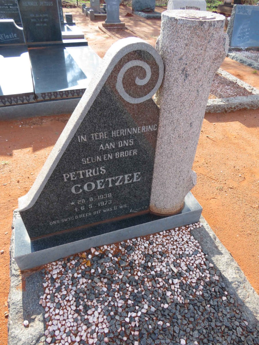 COETZEE Petrus 1938-1973