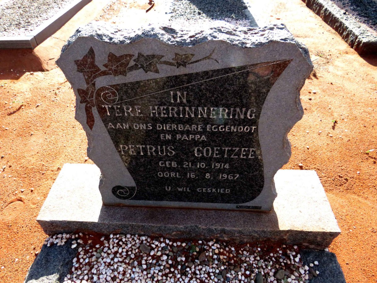 COETZEE Petrus 1914-1967