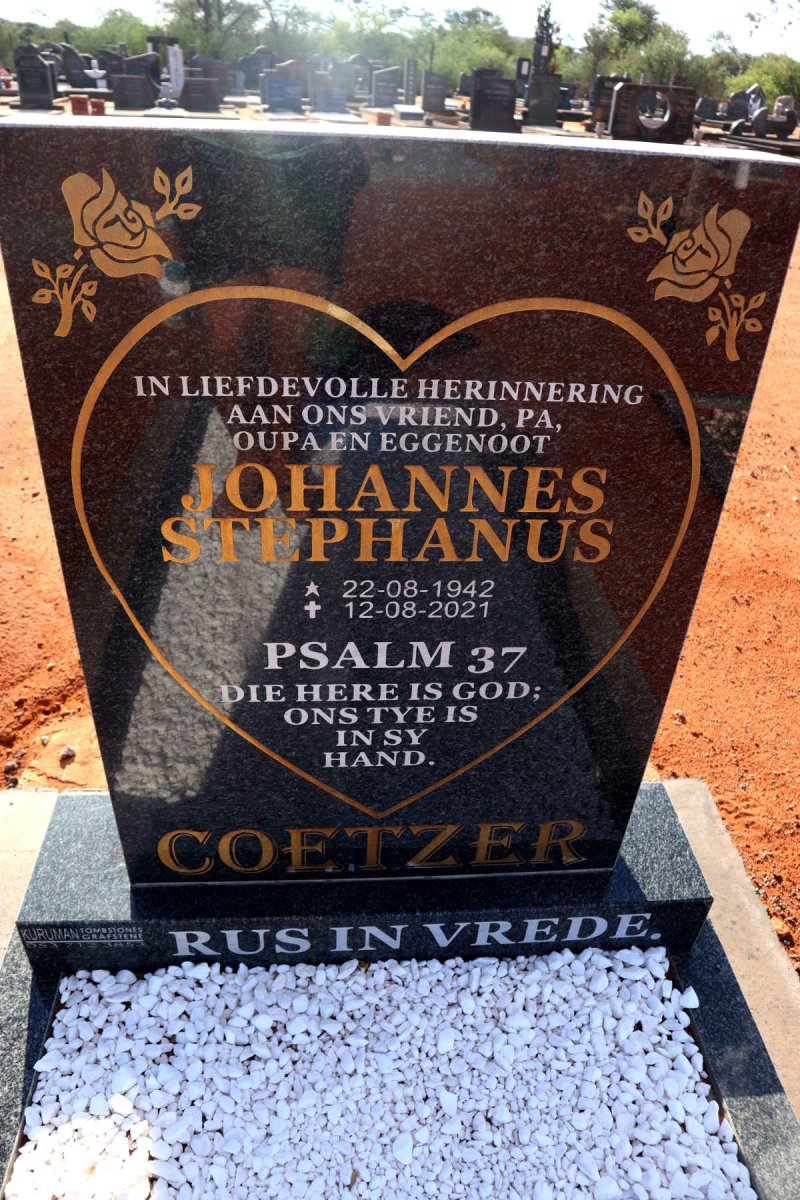 COETZER Johannes Stephanus 1942-2021