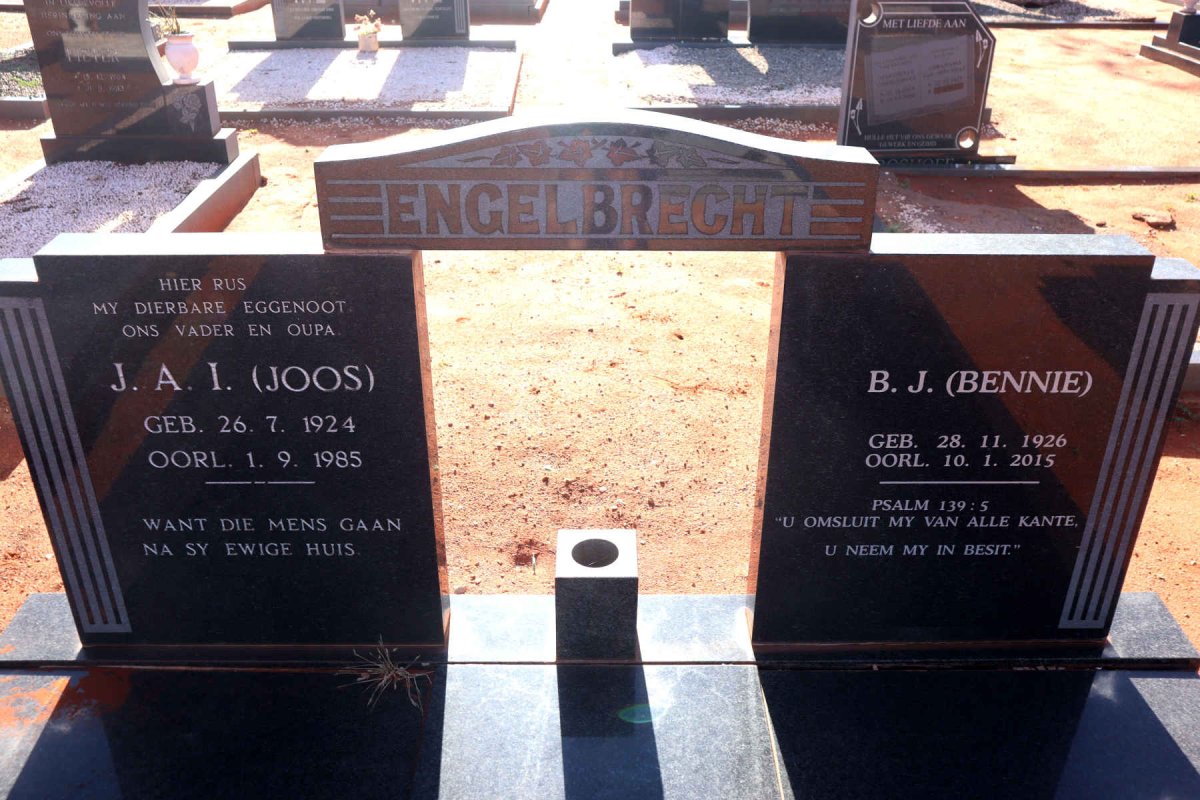 ENGELBRECHT J.A.I. 1924-1985 :: ENGELBRECHT B.J. 1926-2015