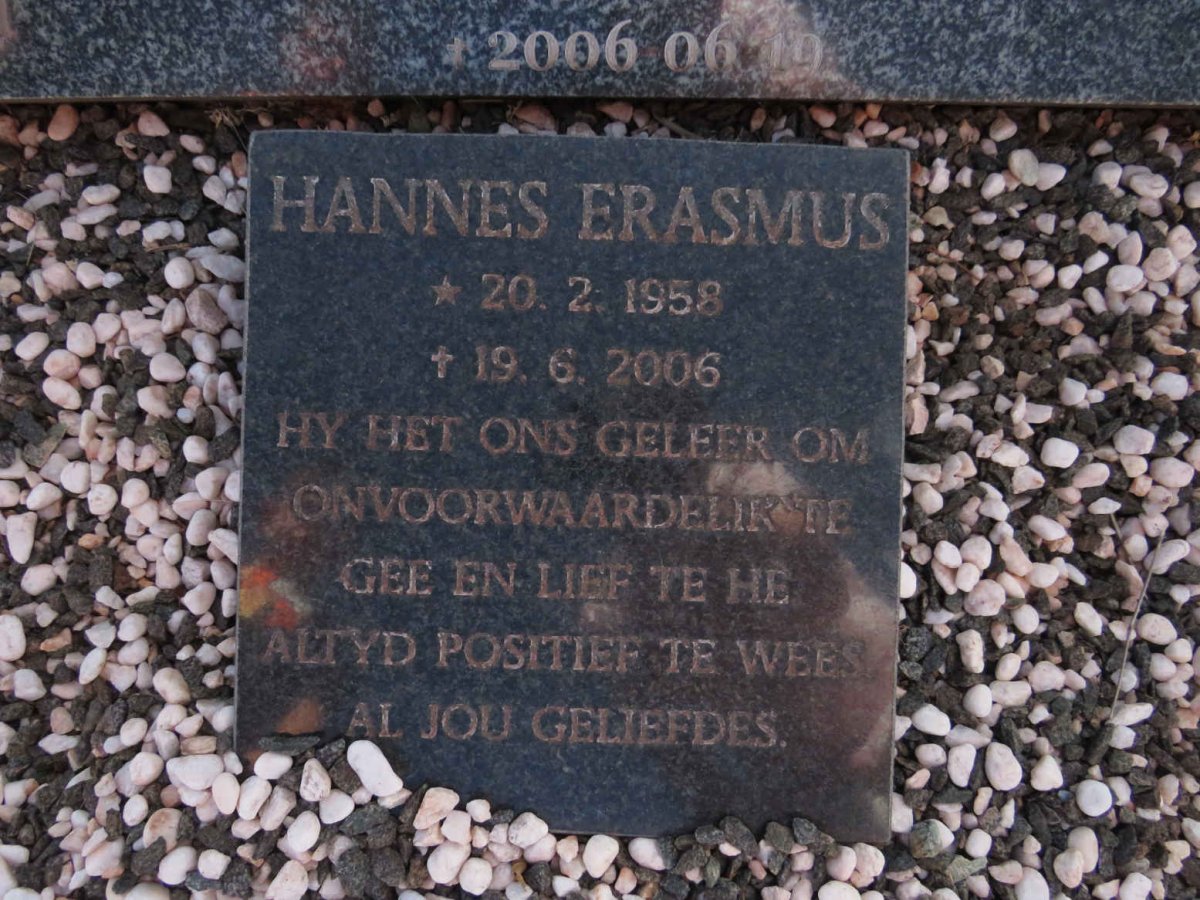 ERASMUS J.J.H. 1958-2006 