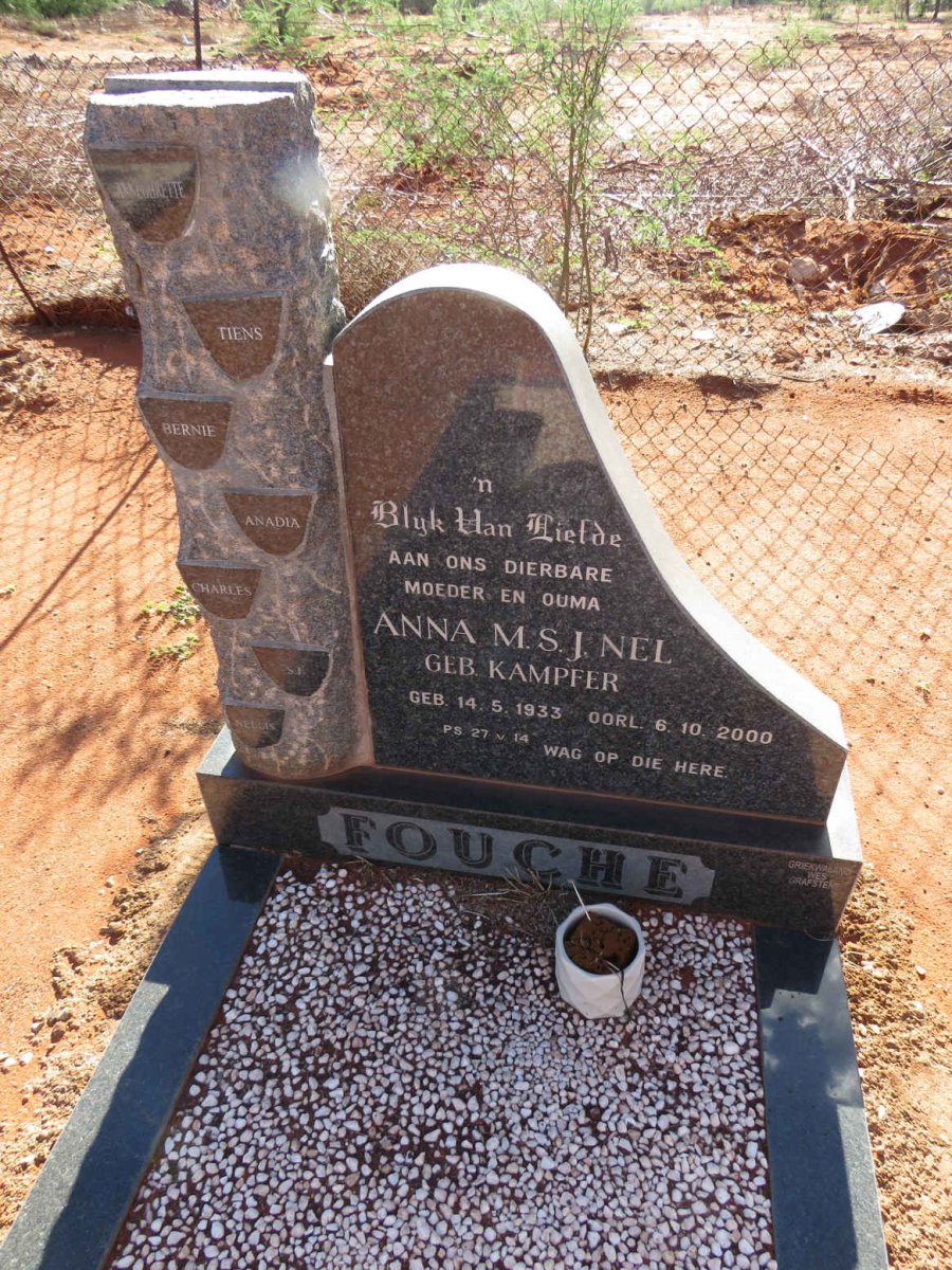 FOUCHE Anna M.S.J. Nel nee KAMPFER 1933-2000