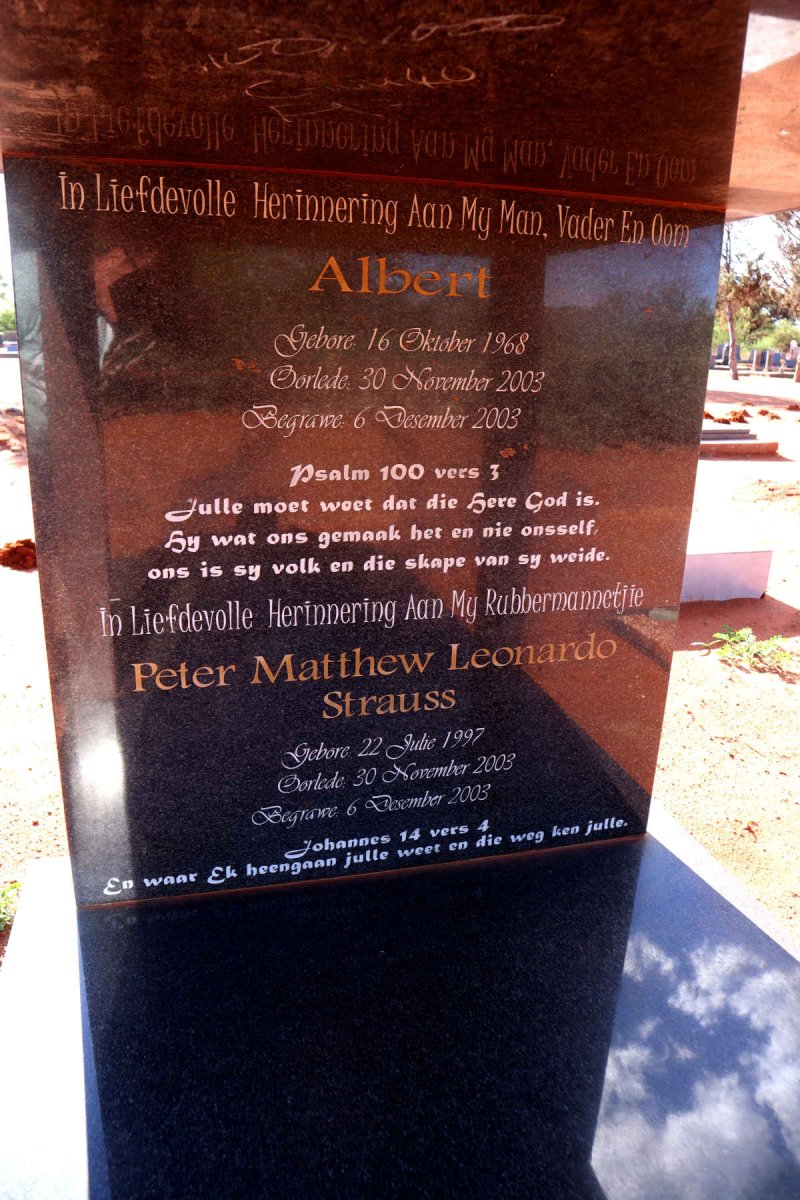 FILLIES Albert 1968-2003 :: FILLIES Peter Matthew Leonardo Strauss 1997-2003 _2
