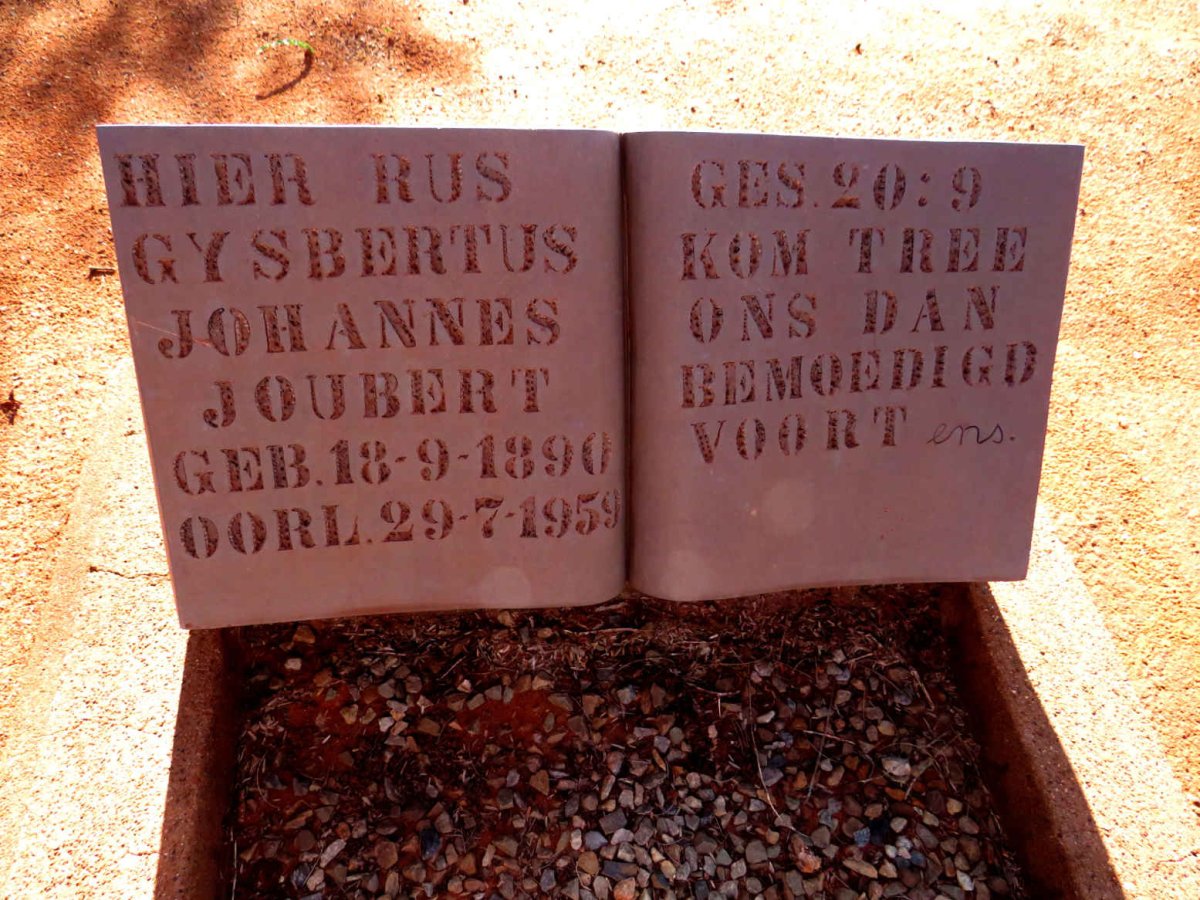 JOUBERT Gysbertus Johannes 1890-1959
