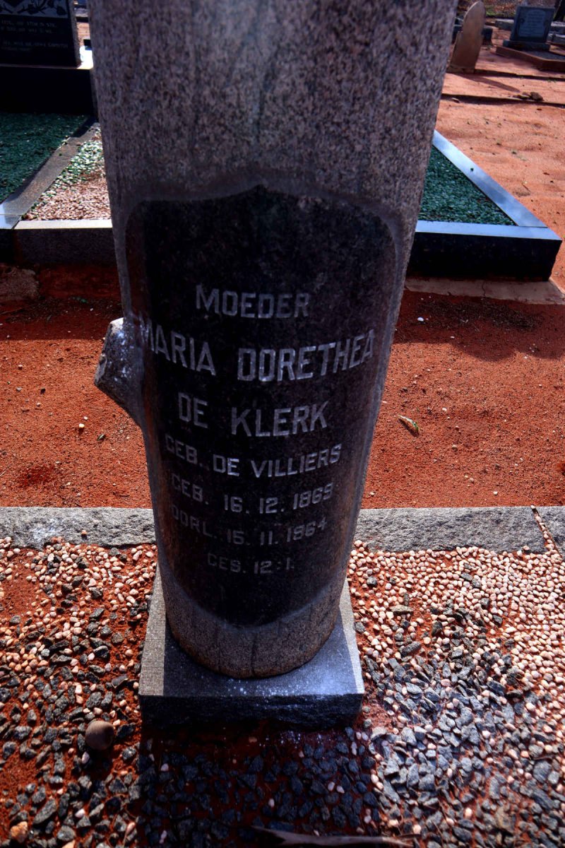 KLERK Marthinus Johannes, de 1873-1922 & Maria Dorethea DE VILLIERS 1869-1964 _3