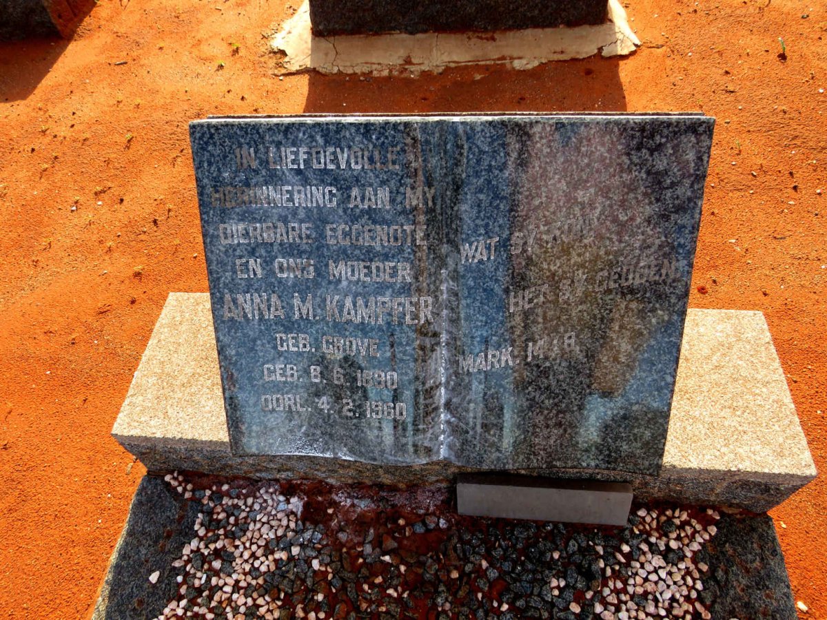 KAMPFER Anna M. nee GROVE 1890-1960
