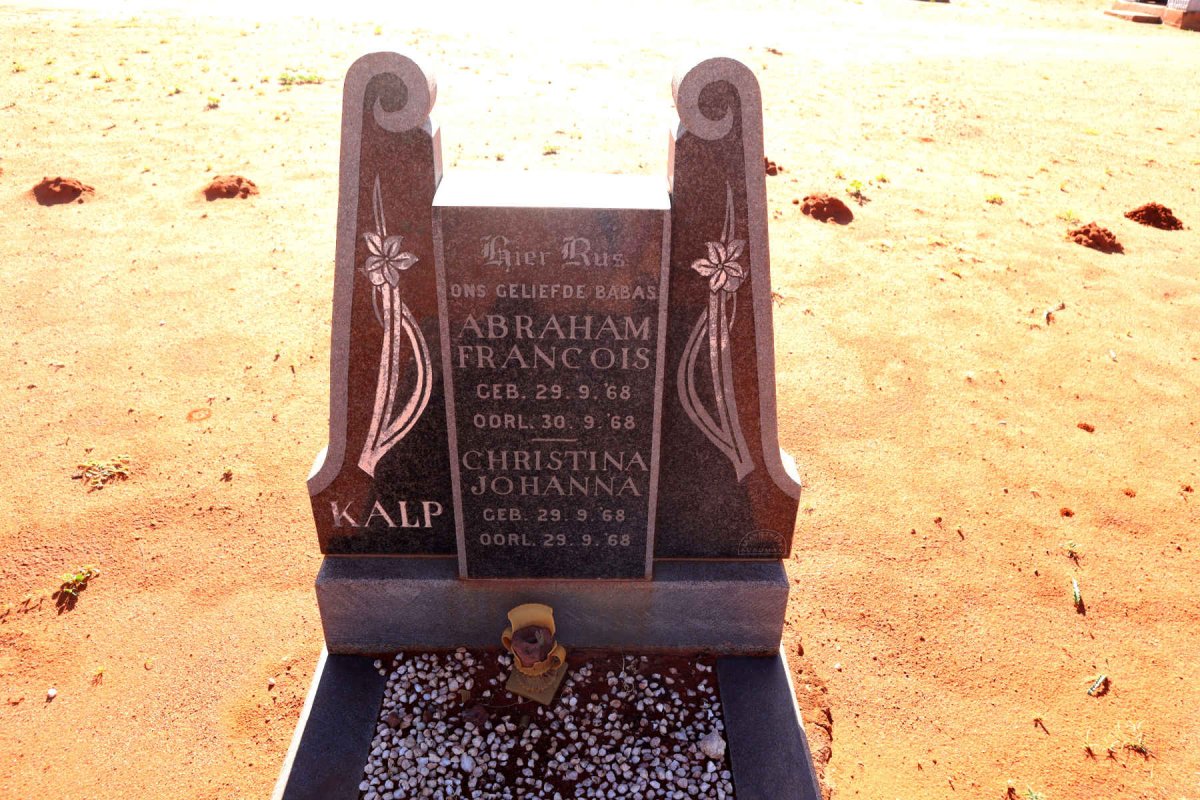 KALP Abraham Francois 1968-1968 :: KALP Christina Johanna 1968-1968
