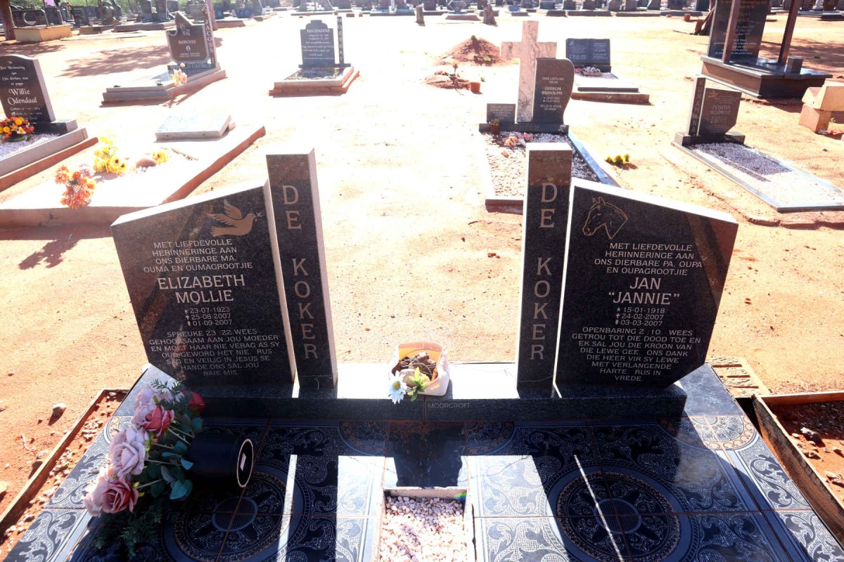 KOKER Jan, de 1918-2007 & Elizabeth Mollie 1923-2007