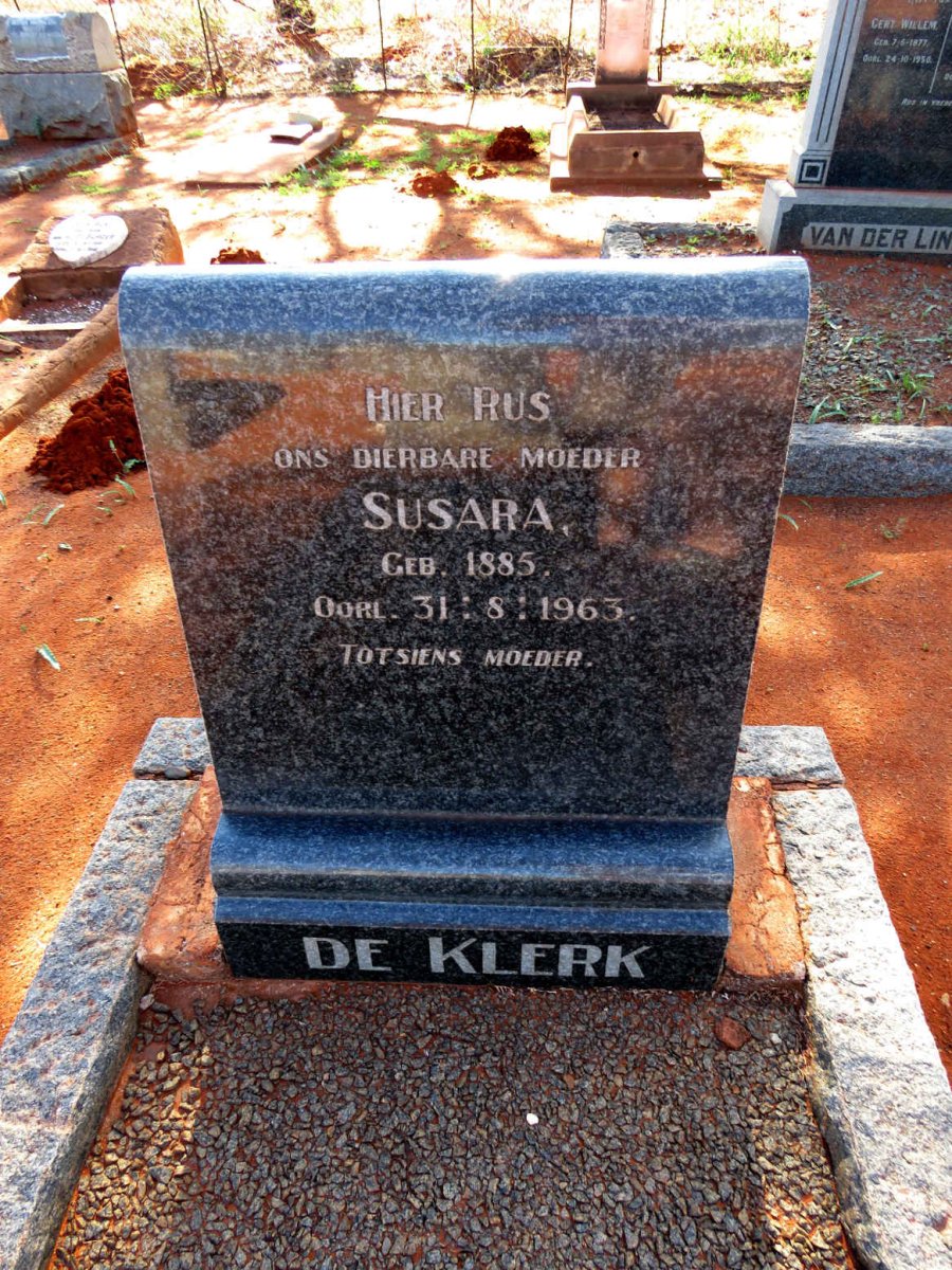 KLERK Susara, de 1885-1963
