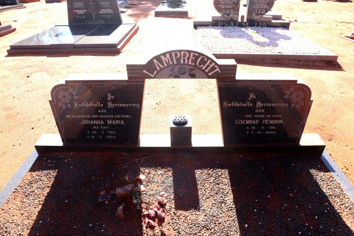 LAMPRECHT Coenrad Hendrik 1911-2000 & Johanna Maria SMIT 1914-1993
