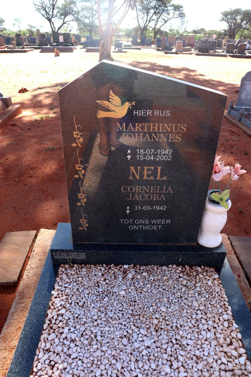 NEL Marthinus Johannes 1942-2002 & Cornelia Jacoba 1942-