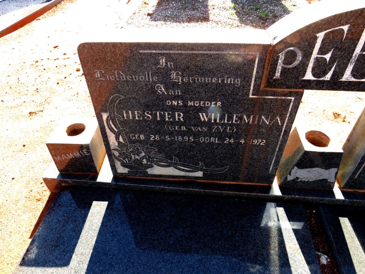 PEENS Paul Philippus 1892-1967 & Hester Willemina VAN ZYL 1895-1972 _3
