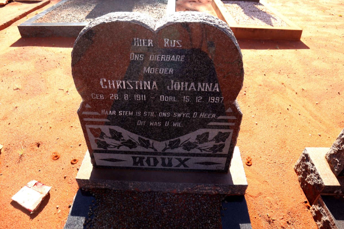 ROUX Christina Johanna 1911-1997