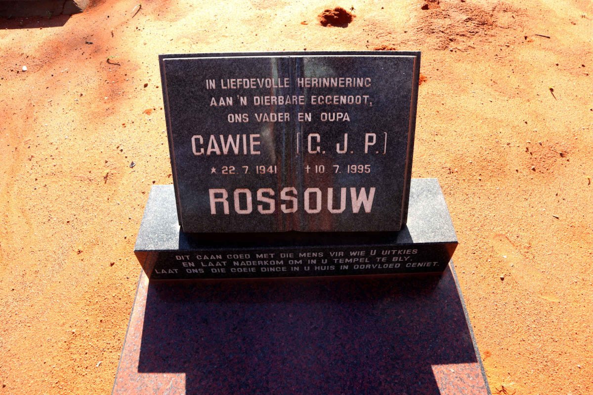 ROSSOUW G.J.P. 1941-1995