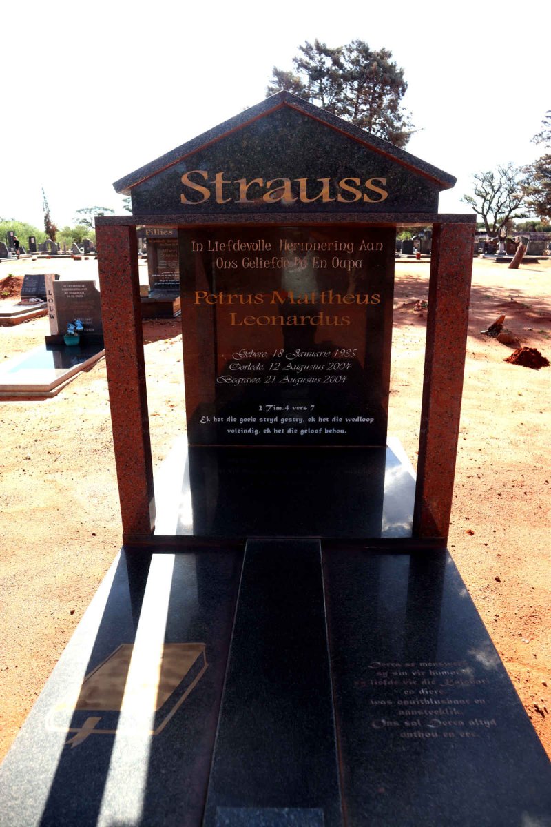 STRAUSS Petrus Mattheus Leonardus 1935-2004