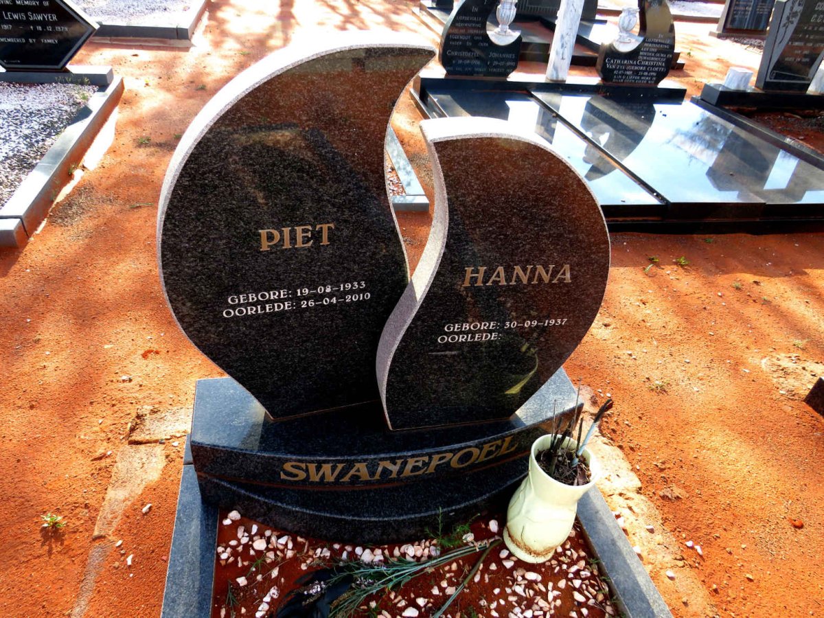 SWANEPOEL Piet 1933-2010 & Hanna 1937-