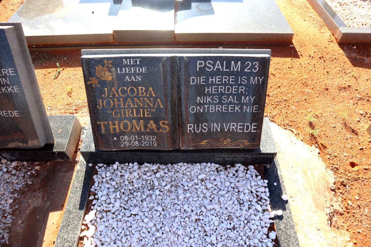 THOMAS Jacoba Johanna 1932-2019 