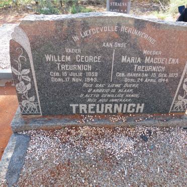 TREURNICH Willem George 1859-1943 & Maria Magdelena HANEKOM 1873-1944