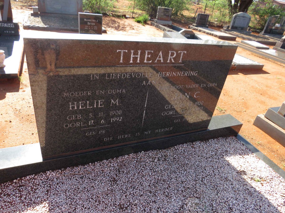 THEART Jan C. 1900-1983 & Helie M. 1908-1992 _1