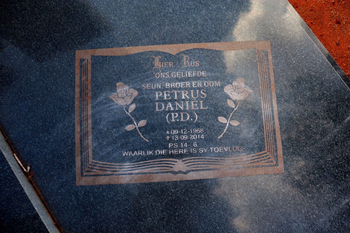 TOIT Petrus Daniel, du 1931-1992 & Francina Carolina 1939- :: DU TOIT Petrus Daniel 1968-2014 _3