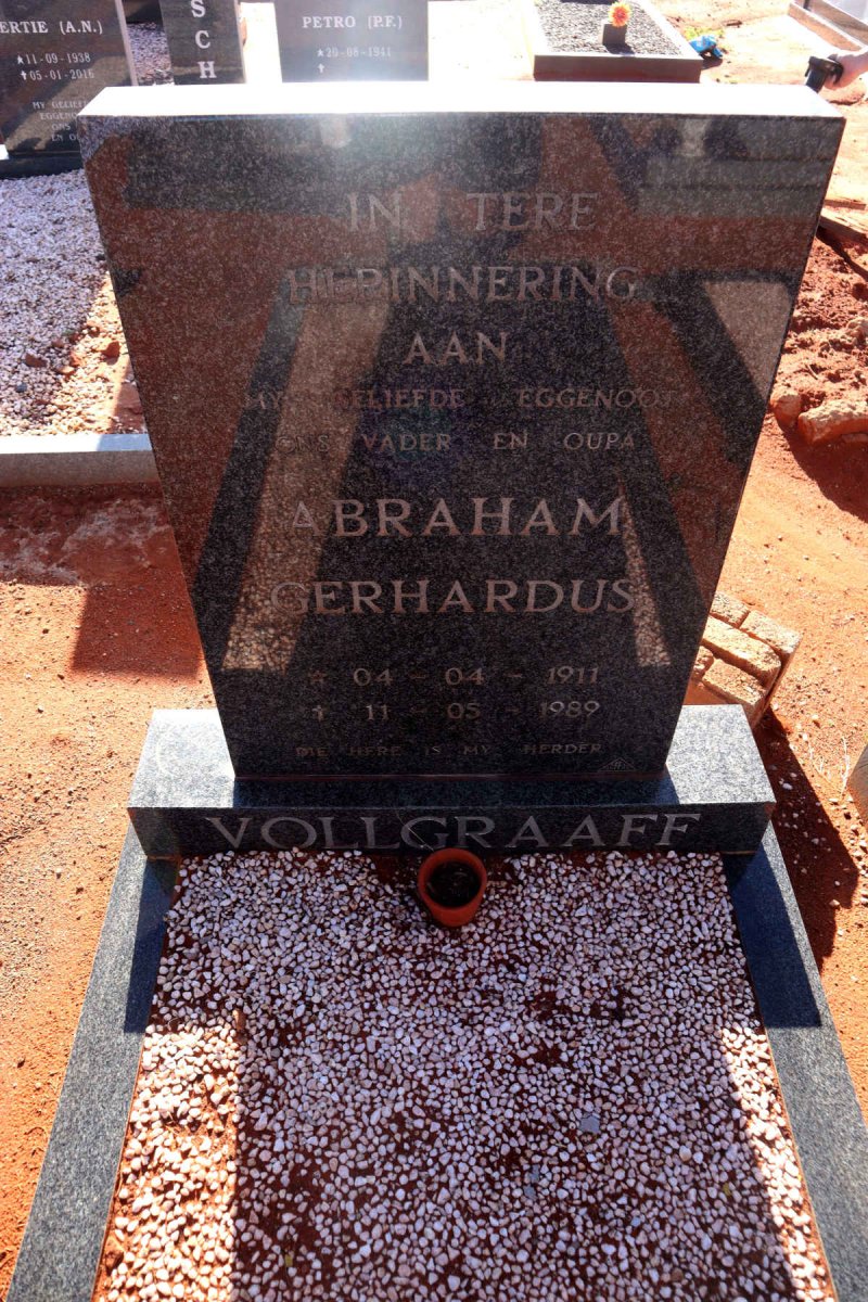 VOLLGRAAFF Abraham Gerhardus 1911-1989