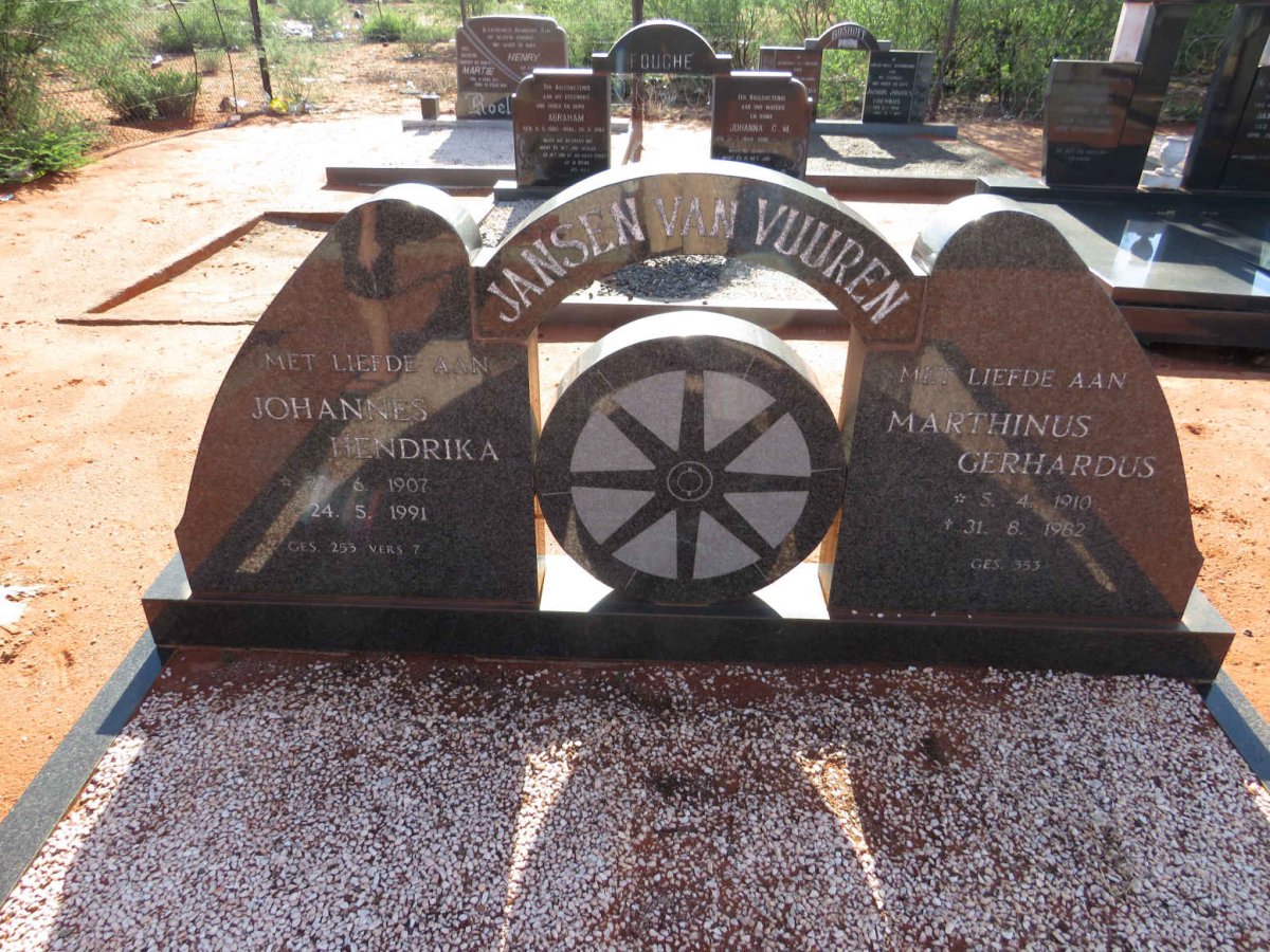 VUUREN Marthinus Gerhardus, Jansen van 1910-1982 & Johannes Hendrika 1907-1991 