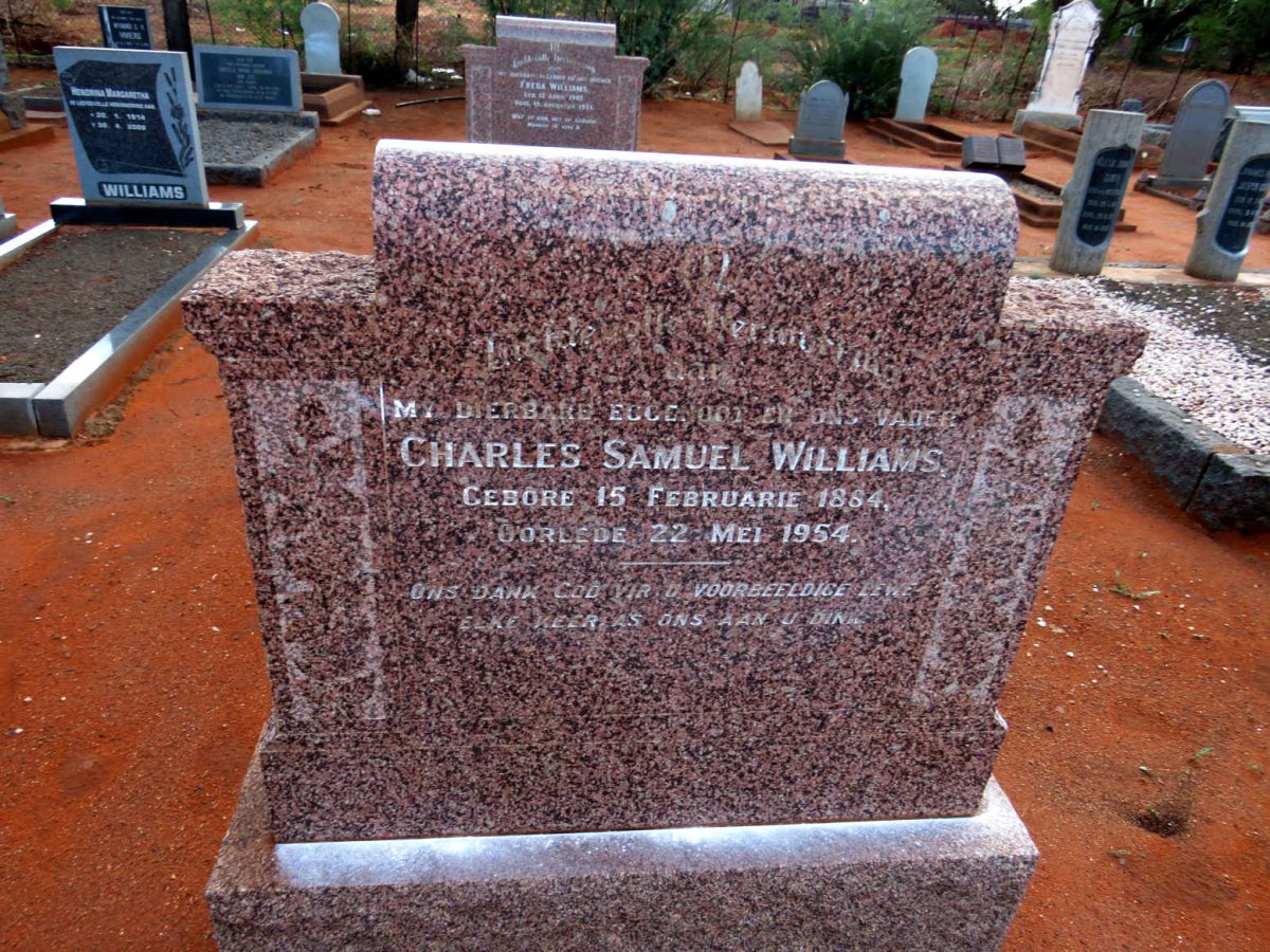 WILLIAMS Charles Samuel 1884-1954