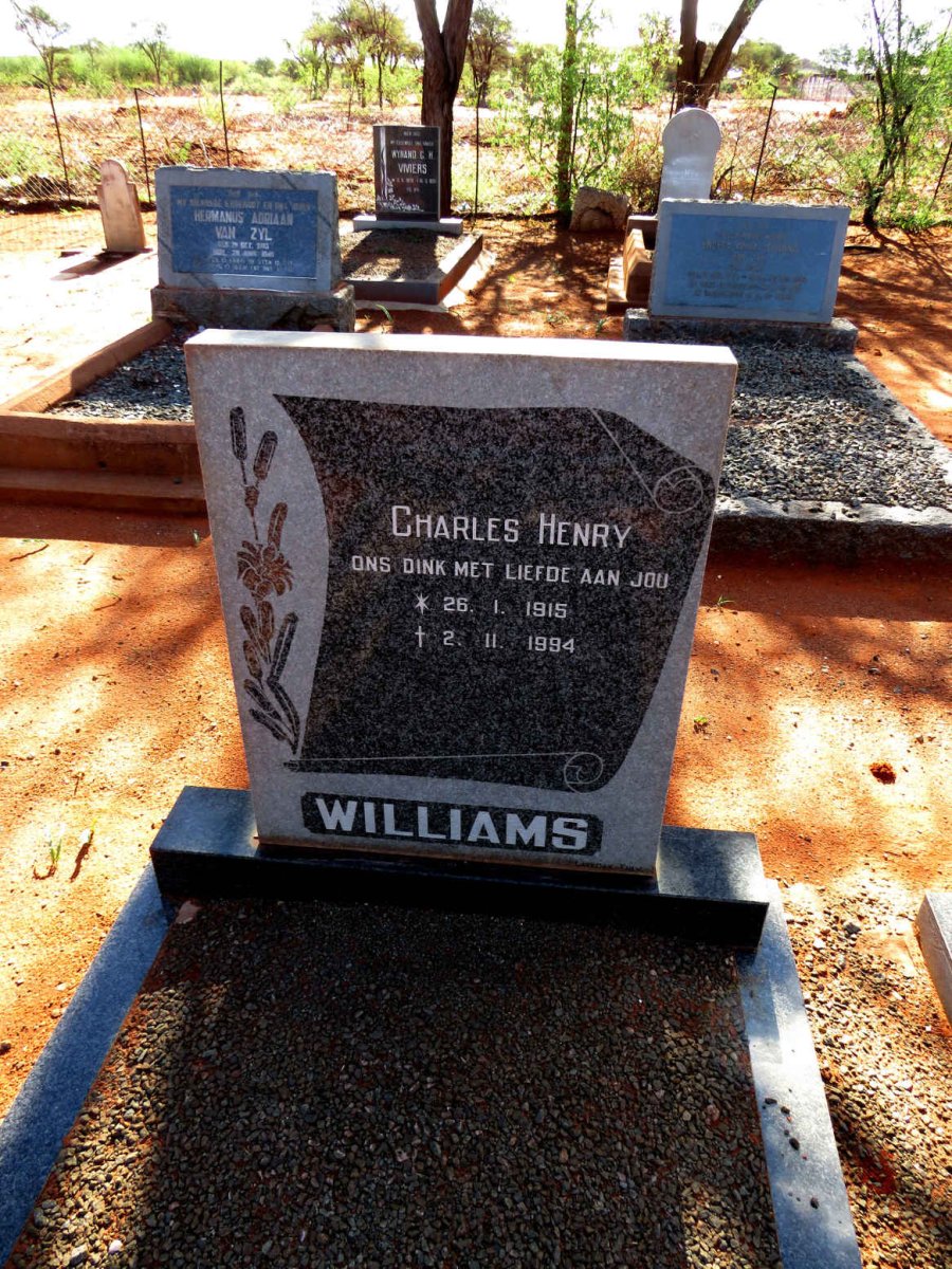 WILLIAMS Charles Henry 1915-1994