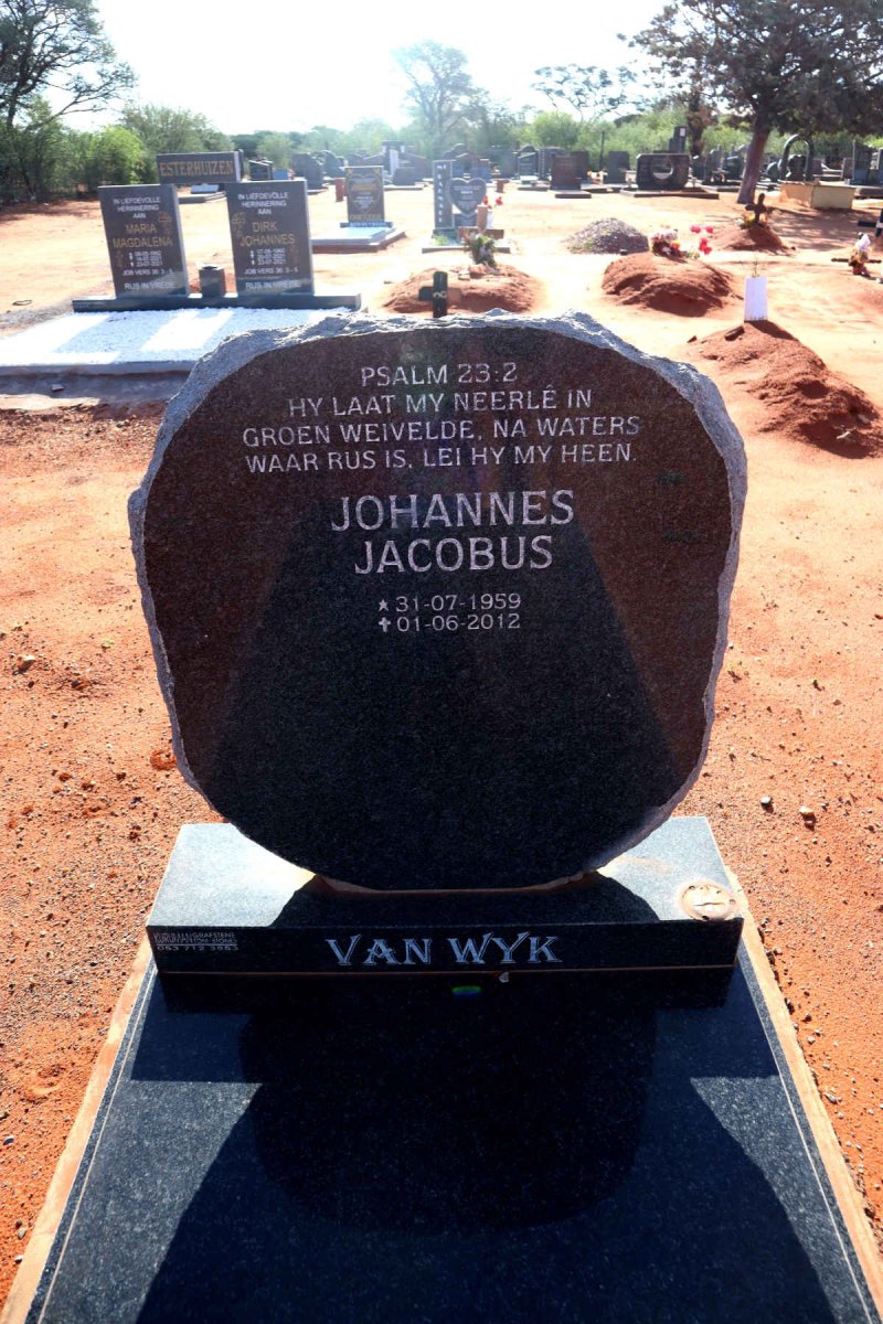 WYK Johannes Jacobus, van 1959-2012