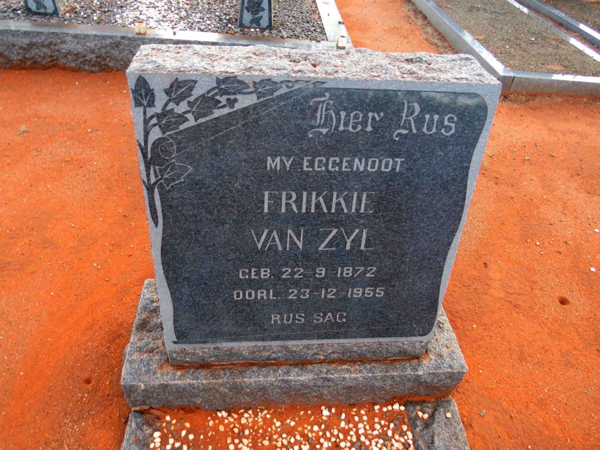 ZYL Frikkie, van 1872-1955