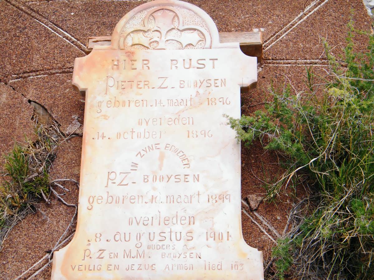 BOOYSEN Pieter Z. 1896-1896 :: BOOYSEN P.Z. 1899-1901