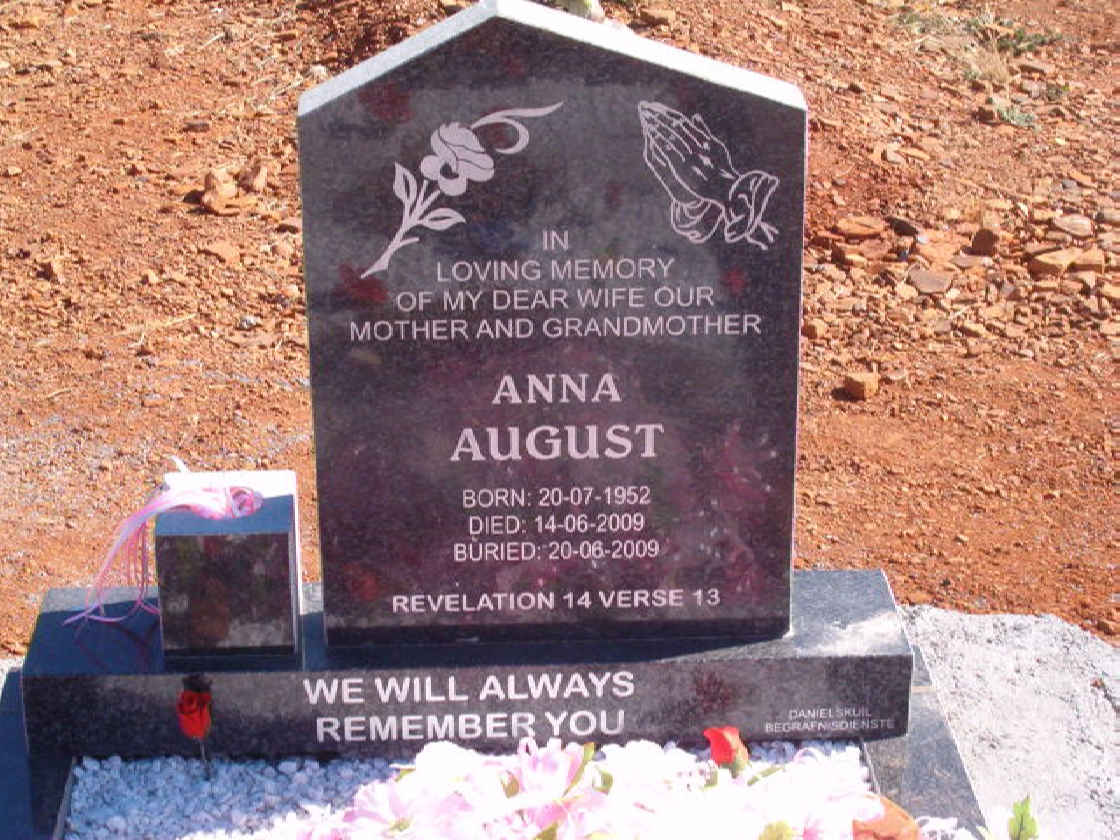 AUGUST Anna 1952-2009