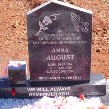 AUGUST Anna 1952-2009