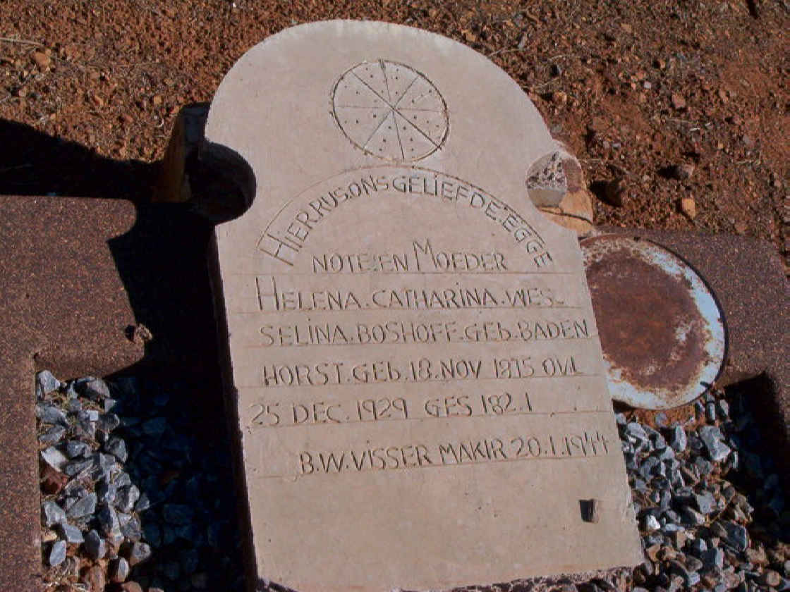 BOSHOFF Helena Catharine Wesselina neé BADENHORST 1875-1929