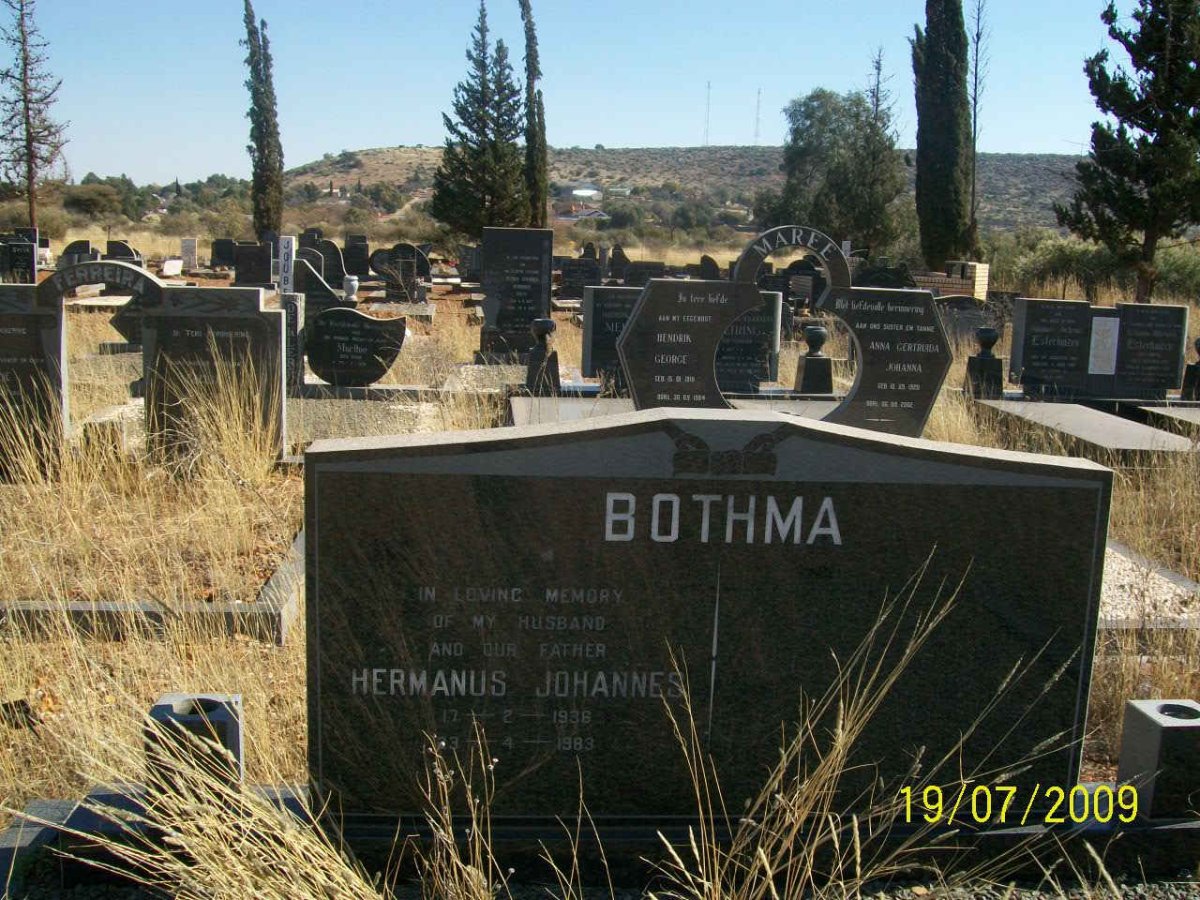 BOTHMA Hermanus Johannes 1936-1983