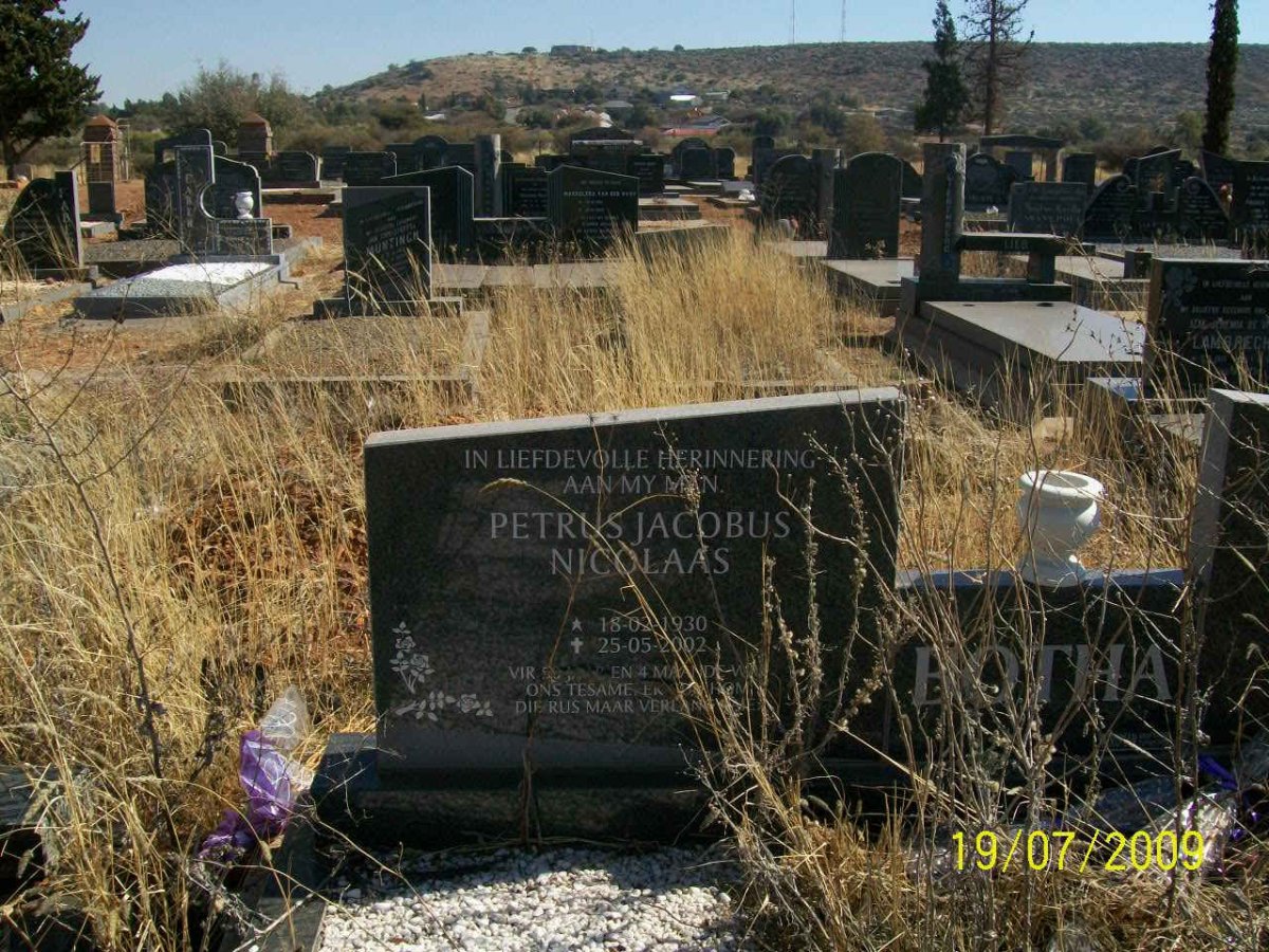 BOTHA Petrus Jacobus Nicolaas 1930-2002