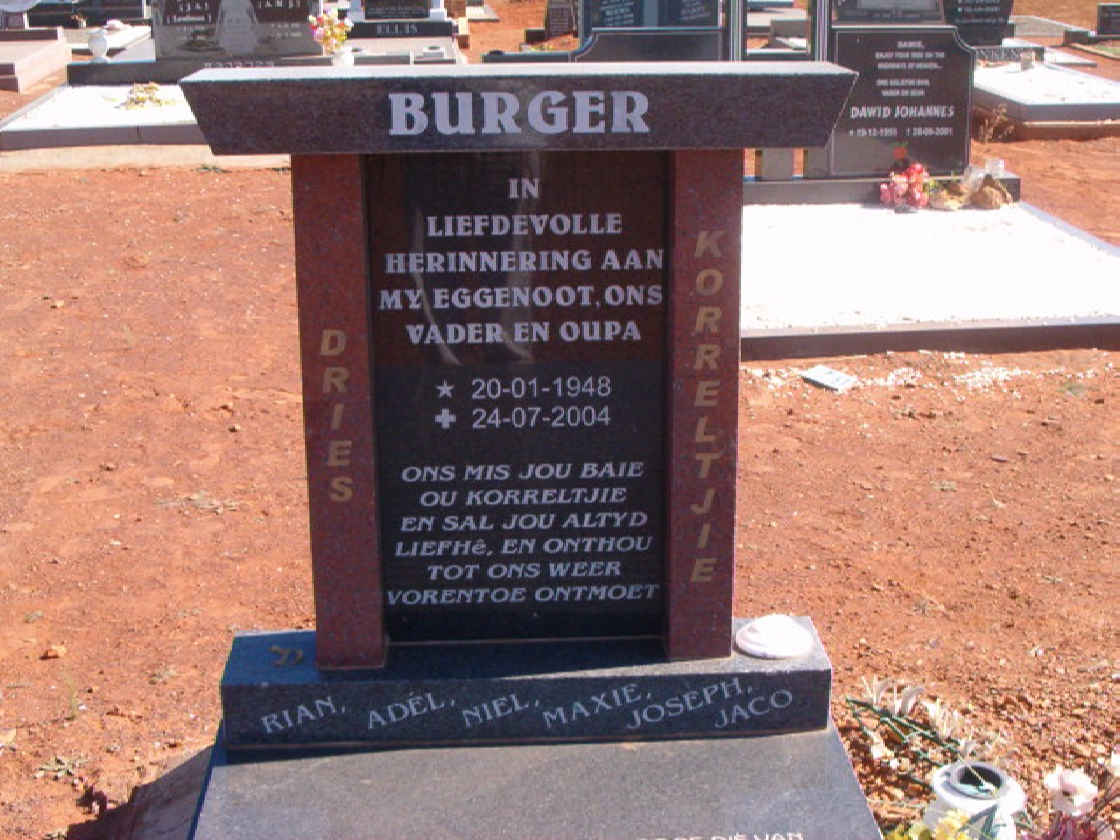 BURGER Dries 1948-2004