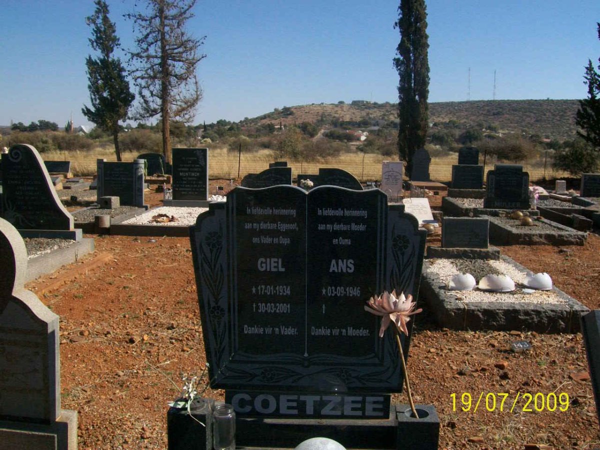 COETZEE Giel 1934-2001 &amp; Ans 1946-